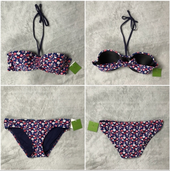 NWT Kate Spade Botany Bay Floral Bikini - Picture 2 of 8